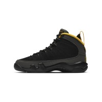 Air Jordan 9 Retro "Dark Charcoal" CT8019-070 - Classic Dark Grey, Black, and Gold Sneakers