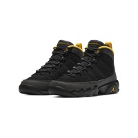 Air Jordan 9 Retro "Dark Charcoal" CT8019-070 - Classic Dark Grey, Black, and Gold Sneakers