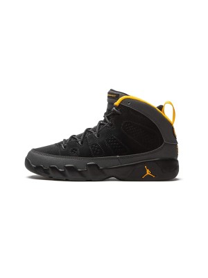 Air Jordan 9 Retro "ダークチャコール・ユニバーシティゴールド" 401811-070 - クラシックなブラック・ゴールドバスケットボールスニーカー