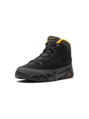 Air Jordan 9 Retro "다크 차콜 유니버시티 골드" 401811-070 - 클래식 블랙 & 골드 농구화