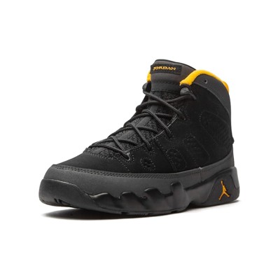 Air Jordan 9 Retro "Dark Charcoal University Gold" 401811-070 - Classic Black and Gold Basketball Sneakers