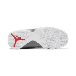 Air Jordan 9 Retro GS "Fire Red" White, Grey, and Red Basketball Sneakers