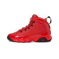 Air Jordan 9 Retro GS "Chile Red" 302359-600 - Patent Leather Red and Black Basketball Sneakers