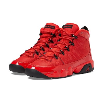 Air Jordan 9 Retro GS "Chile Red" 302359-600 - Patent Leather Red and Black Basketball Sneakers