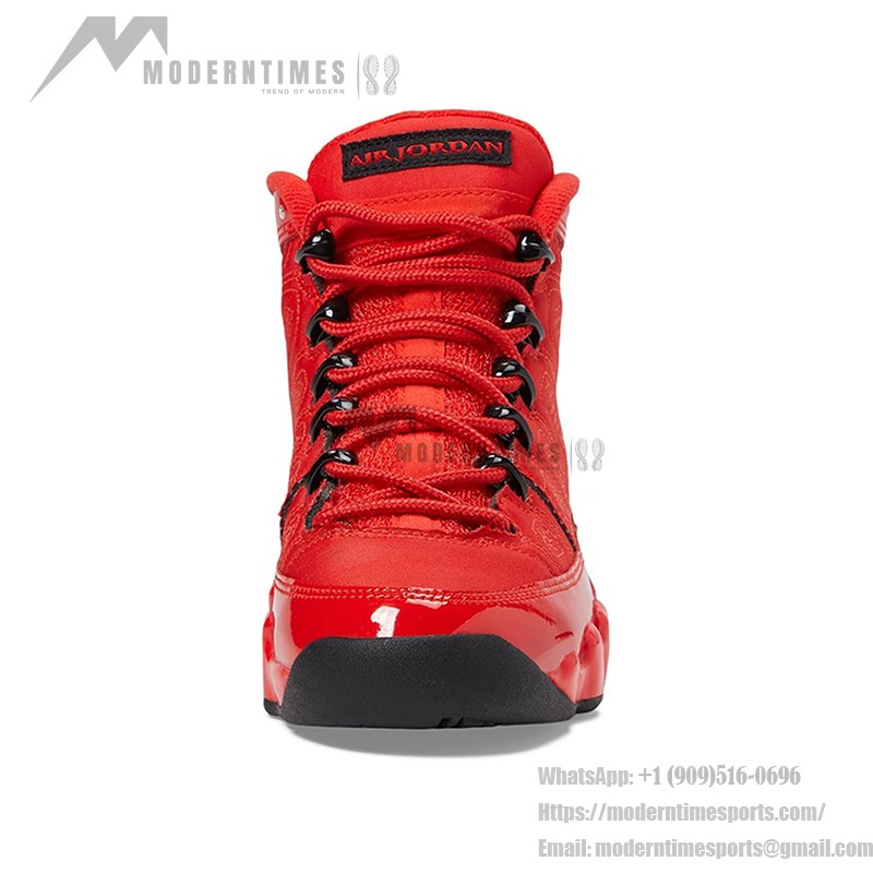 Air Jordan 9 Retro GS "Chile Red" 페이턴트 레더 레드 & 블랙 농구화