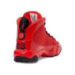 Air Jordan 9 Retro GS "Chile Red" Patent Leather Red and Black Basketball Sneakers