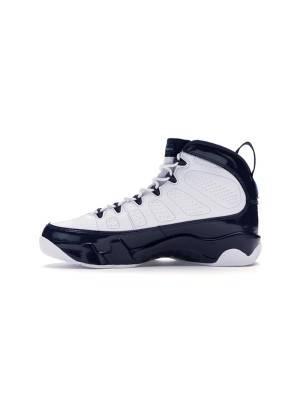 Air Jordan 9 Retro "Pearl Blue" 302370-145 - Classic White and Pearl Blue Basketball Sneakers