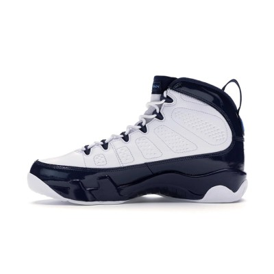 Air Jordan 9 Retro "Pearl Blue" 302370-145 - Classic White and Pearl Blue Basketball Sneakers