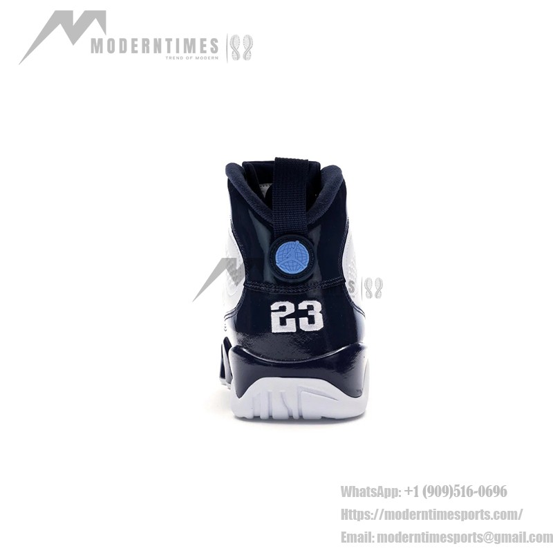 Air Jordan 9 Retro "Pearl Blue" White and Pearl Blue Basketball Sneakers