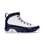 Air Jordan 9 Retro "Pearl Blue" White and Pearl Blue Basketball Sneakers