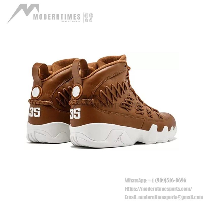 Air Jordan 9 Retro Pinnacle "Baseball Glove" Hochwertige Braunleder Basketballschuhe