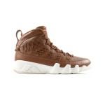 Air Jordan 9 Retro Pinnacle "Baseball Glove" 高級感のあるブラウンレザーバスケットボールスニーカー