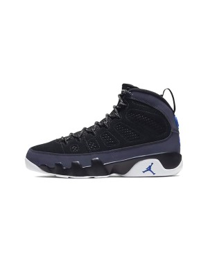 Air Jordan 9 Retro "Racer Blue" CT8019-024 - Black and Blue High-Top Basketball Sneakers