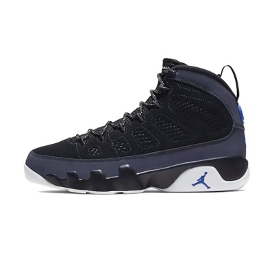 Air Jordan 9 Retro "Racer Blue" CT8019-024 - Black and Blue High-Top Basketball Sneakers