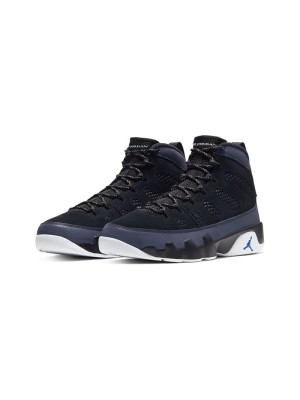 Air Jordan 9 Retro "Racer Blue" CT8019-024 - Schwarze und Blaue High-Top Basketballschuhe