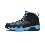 Air Jordan 9 Retro "Slim Jenkins" Schwarze und Hellblaue High-Top Basketballschuhe