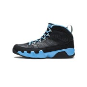 Air Jordan 9 Retro "Slim Jenkins" 302370-045 - Schwarze und Hellblaue High-Top Basketballschuhe