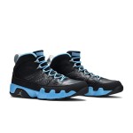 Air Jordan 9 Retro "Slim Jenkins" Schwarze und Hellblaue High-Top Basketballschuhe