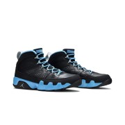 Air Jordan 9 Retro "Slim Jenkins" 302370-045 - Schwarze und Hellblaue High-Top Basketballschuhe