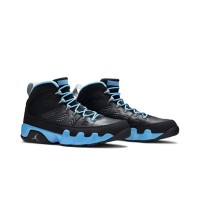 Air Jordan 9 Retro "Slim Jenkins" 302370-045 - Schwarze und Hellblaue High-Top Basketballschuhe