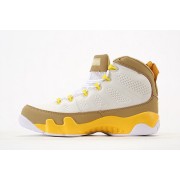 Air Jordan 9 Retro "Weiß Gelb Braun" CT8019-600 - Klassische Weiß, Braun und Gelb Basketballschuhe