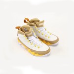 Air Jordan 9 Retro "White Yellow Brown" Klassische Basketballschuhe