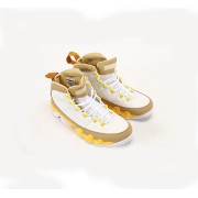 Air Jordan 9 Retro "White Yellow Brown" CT8019-600 - Classic White, Brown, and Yellow Basketball Sneakers