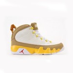 Air Jordan 9 Retro "White Yellow Brown" Klassische Basketballschuhe