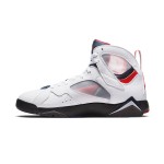 Air Jordan 7 Retro Trainer "White" CZ0789-105 white high-top sneakers with red and blue details