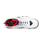 Air Jordan 7 Retro Trainer "White" CZ0789-105 white high-top sneakers with red and blue details