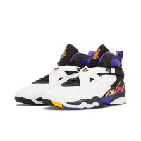 Air Jordan 8 Retro "Three-Peat" 305381-142 - Classic White, Black, and Gold Basketball Sneakers