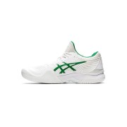 ASICS Court FF 1041A089-100 Novak テニスシューズ 高性能 ホワイトグリーン クラシックデザイン 安定 快適