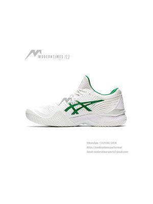 ASICS Court FF 1041A089-100 Novak Tennis Shoes High Performance White Green Classic Design Stability Comfort