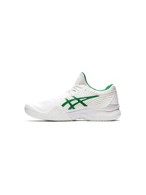 ASICS Court FF 1041A089-100 Novak Tennis Shoes High Performance White Green Classic Design Stability Comfort