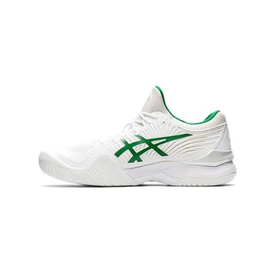 ASICS Court FF 1041A089-100 Novak テニスシューズ 高性能 ホワイトグリーン クラシックデザイン 安定 快適