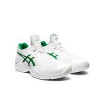 ASICS Court FF Novak Tennis Shoes White Green Classic Design 1041A089-100