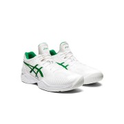 ASICS Court FF 1041A089-100 Novak テニスシューズ 高性能 ホワイトグリーン クラシックデザイン 安定 快適