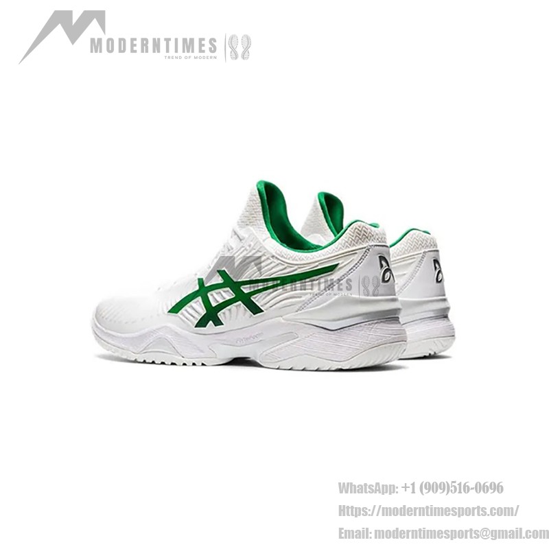 ASICS Court FF Novak Tennis Shoes White Green Classic Design 1041A089-100