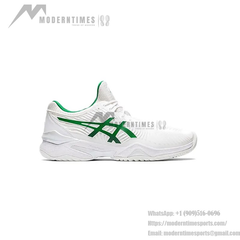 ASICS Court FF Novak Tennis Shoes White Green Classic Design 1041A089-100