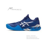 ASICS Court FF 1041A089-403 Novak Tennis Shoes High Performance Blue Camo Design Stability Comfort