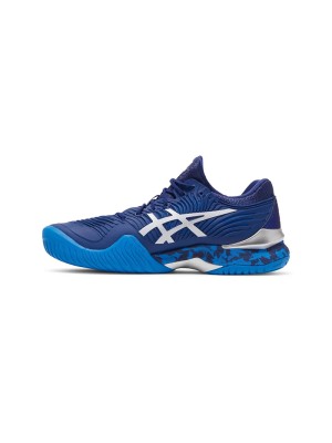 ASICS Court FF 1041A089-403 Novak Tennis Shoes High Performance Blue Camo Design Stability Comfort