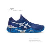 ASICS Court FF 1041A089-403 Novak Tennis Shoes High Performance Blue Camo Design Stability Comfort