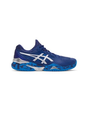 ASICS Court FF 1041A089-403 Novak Tennisschuhe Hohe Leistung Blau Camouflage Design Stabilität Komfort