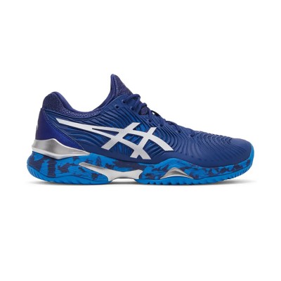 ASICS Court FF 1041A089-403 Novak Tennis Shoes High Performance Blue Camo Design Stability Comfort