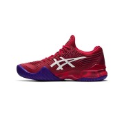 ASICS Court FF 1041A089-605 Novak テニスシューズ 高性能 クランベリーレッドデザイン 安定 快適