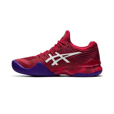 ASICS Court FF 1041A089-605 Novak テニスシューズ 高性能 クランベリーレッドデザイン 安定 快適