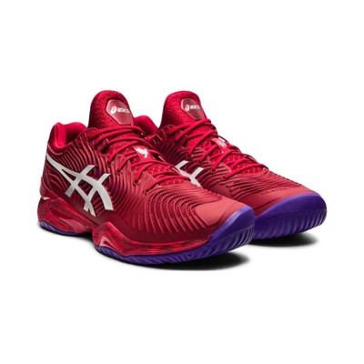 ASICS Court FF 1041A089-605 Novak テニスシューズ 高性能 クランベリーレッドデザイン 安定 快適