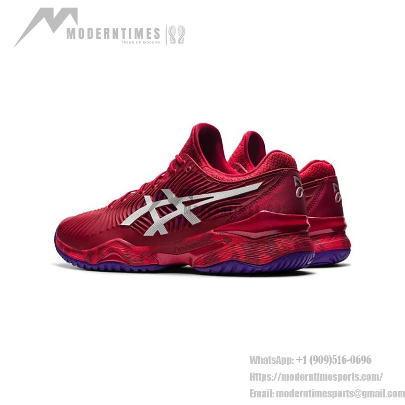 ASICS Court FF Novak Tennis Shoes Cranberry Red Design 1041A089-605