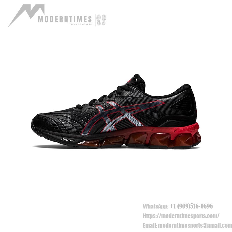 ASICS Gel-Quantum 360 7 1201A481-004 Black Red Full-GEL Cushioning Running Shoes