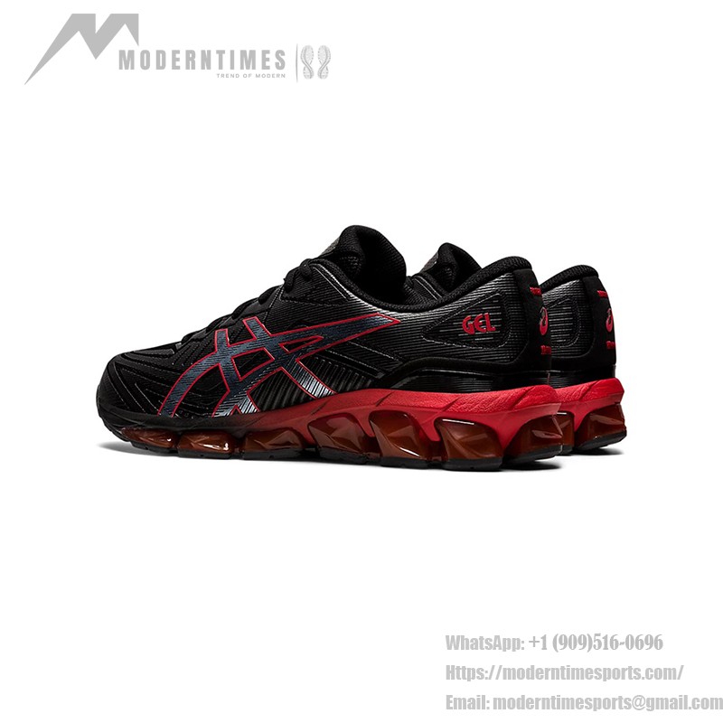 ASICS Gel-Quantum 360 7 1201A481-004 Black Red Full-GEL Cushioning Running Shoes